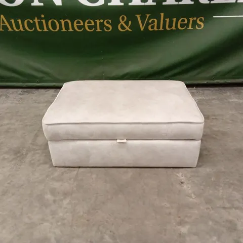 DESIGNER CHERISHED FABRIC OTTOMAN STORAGE STOOL