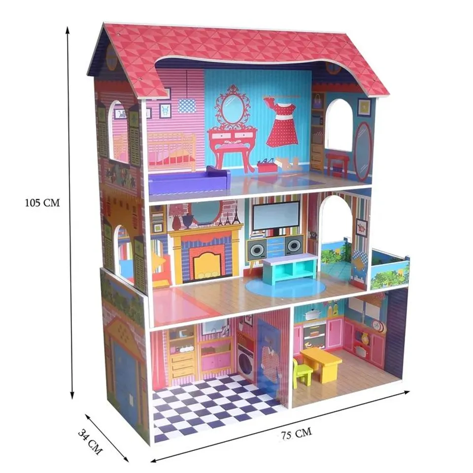 BOXED SUMMER DOLL TOWN PLAYHOUSE