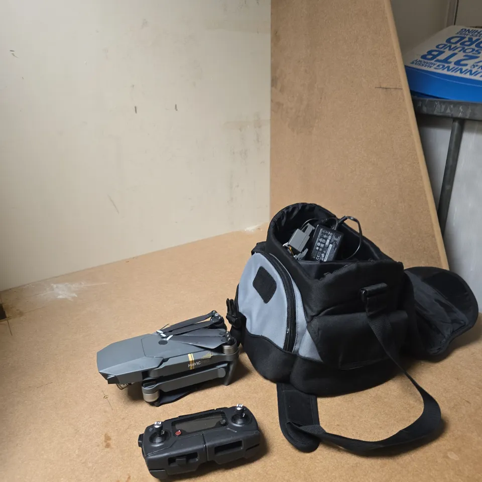 DJI MAVIC PRO DRONE WITH CONTROLLER AND CARRY CASE