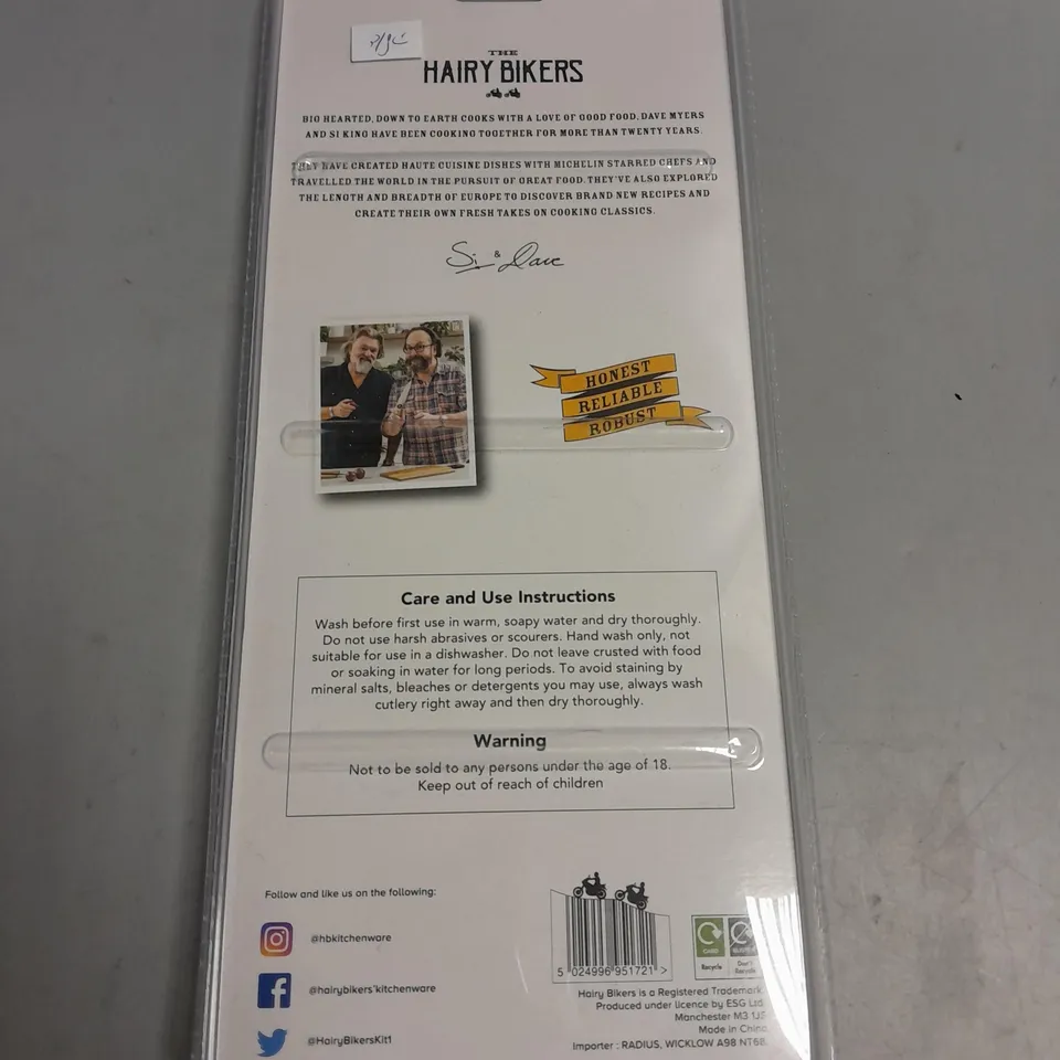 SET OF 4 THE HAIRY BIKERS STEAK KNIFE SET