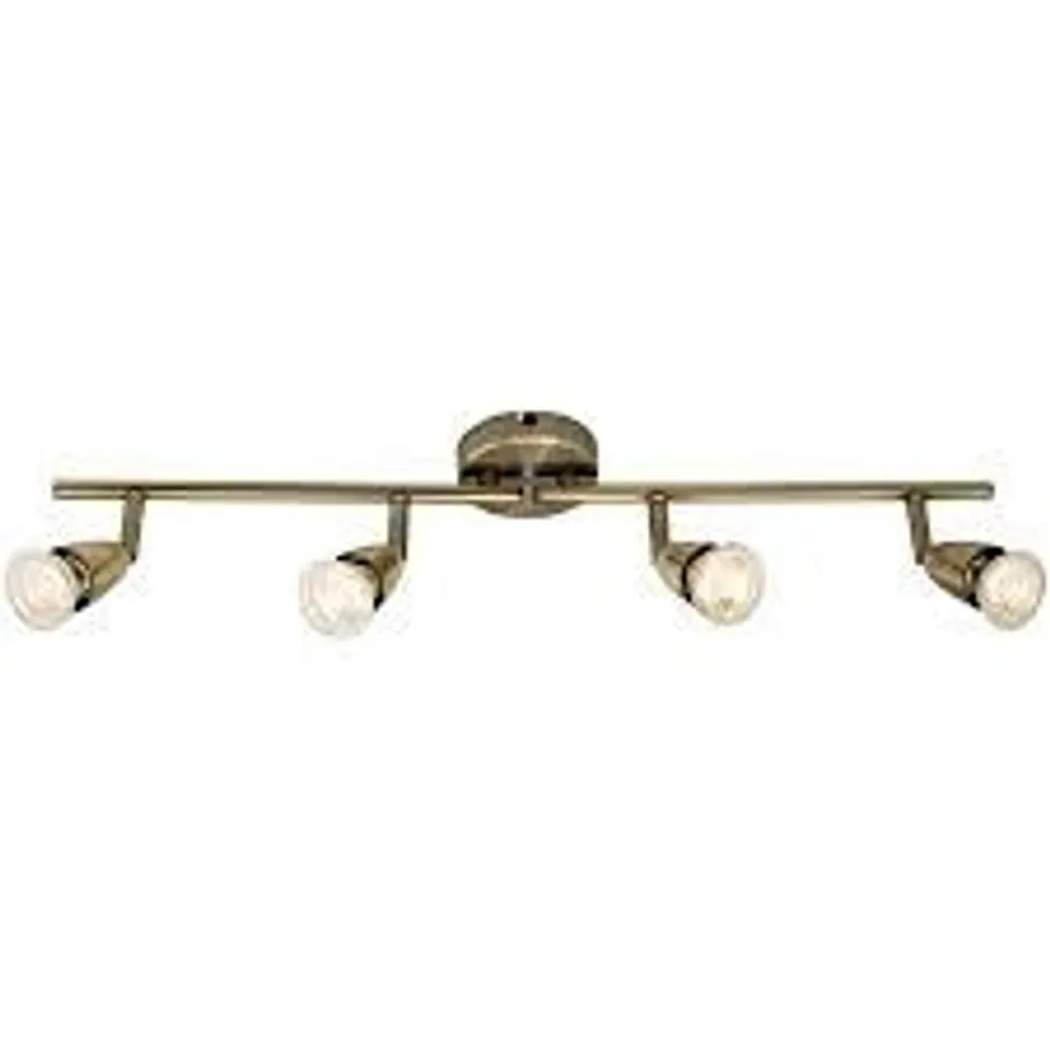 AMZIE 4 LIGHT SPOTLIGHT FINISH ANTIQUE BRASS 