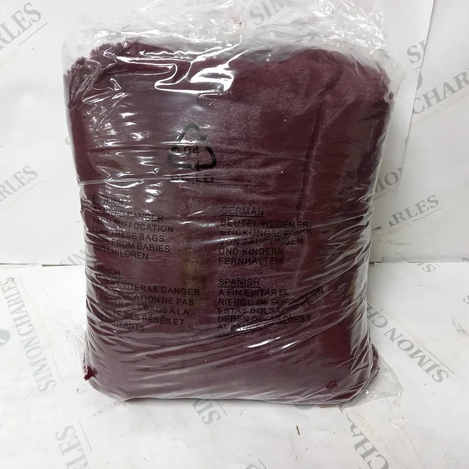 COZEE HOME VELVETSOFT HEATED THROW IN SHIRAZ WINE 
