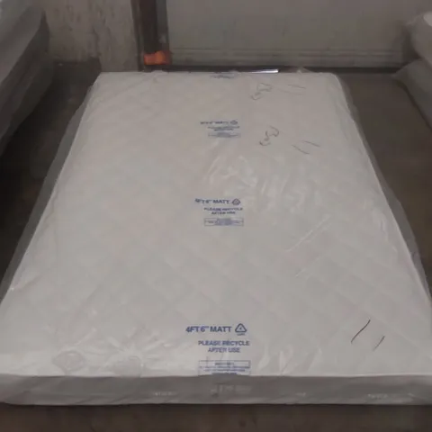 QUALITY BAGGED DOUBLE 135cm AIRSPRUNG LUXURY QUILTED MEDIUM MATTRESS