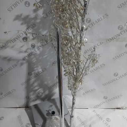BOXED ALISON CORK PRE LIT JEWELED TREE IN SILVER - COLLECTION ONLY