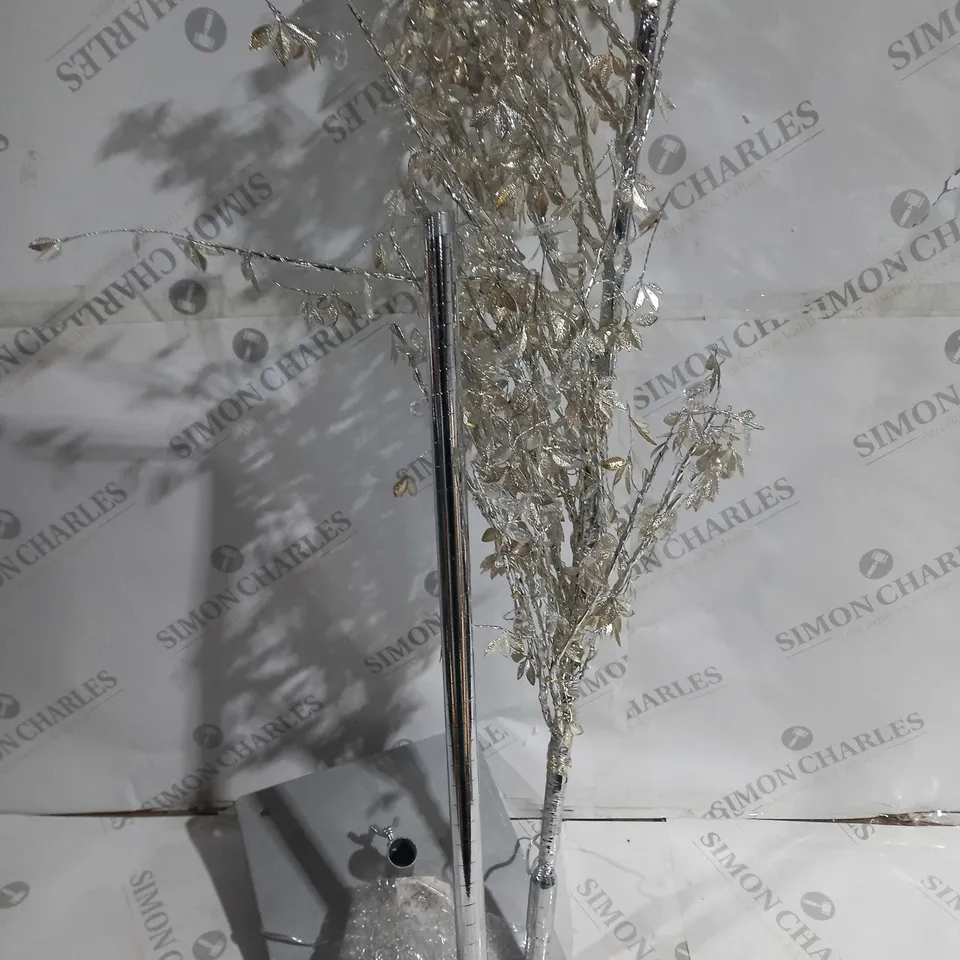 BOXED ALISON CORK PRE LIT JEWELED TREE IN SILVER - COLLECTION ONLY