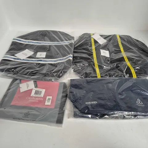 APPROXIMATELY 50 ASSORTED BAGS CLOTHING ITEMS IN VARIOUS SIZES, STYLES & COLOURS TO INCLUDE BRANDS SUCH AS CALVIN KLEIN DIESEL, ETC - COLLECTION ONL