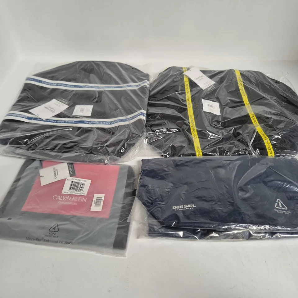 APPROXIMATELY 50 ASSORTED BAGS CLOTHING ITEMS IN VARIOUS SIZES, STYLES & COLOURS TO INCLUDE BRANDS SUCH AS CALVIN KLEIN DIESEL, ETC - COLLECTION ONL