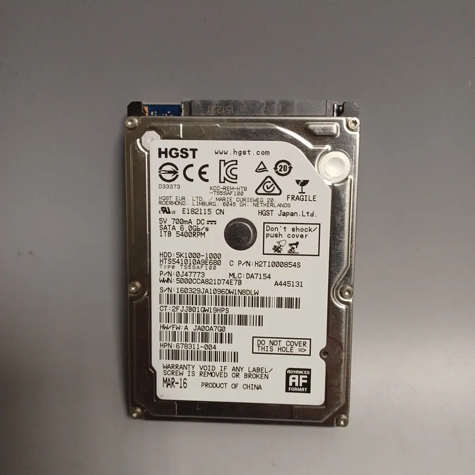 HP REPLACEMENT HGST HARD DISK DRIVE