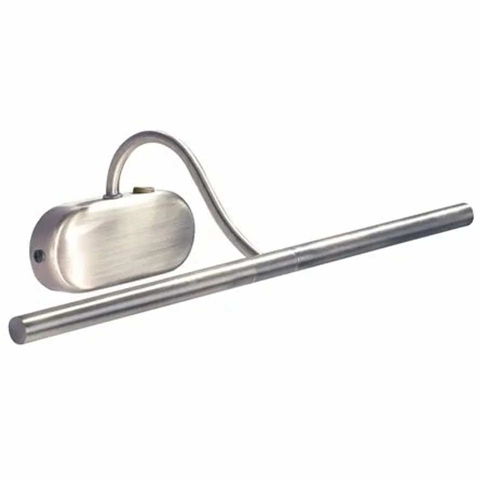 2 LIGHT WALL PICTURE LIGHT FINISH SATIN CHROME 