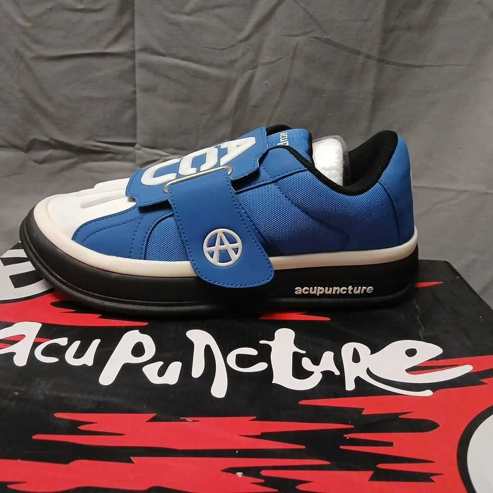 ACUPUNCTURE BLUE VELCRO TRAINERS – UK 7 (EU 41)