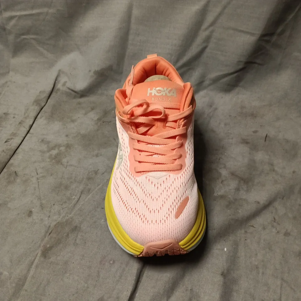 HOKA BONDI 8 WOMEN'S RUNNING SHOES - PINK SIZE 4.5