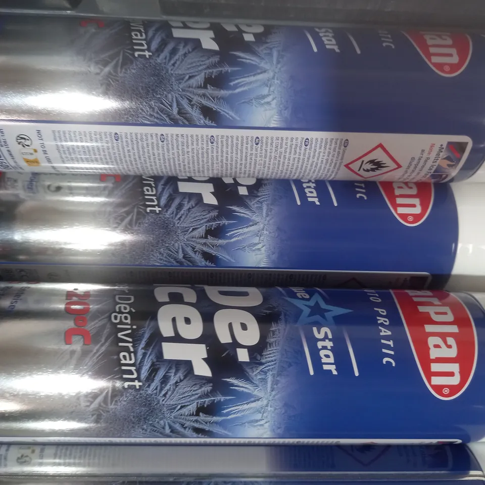 APPROXIMATELY 8 CAR PLAN DE-ICER CANS (600ML) - COLLECTION ONLY