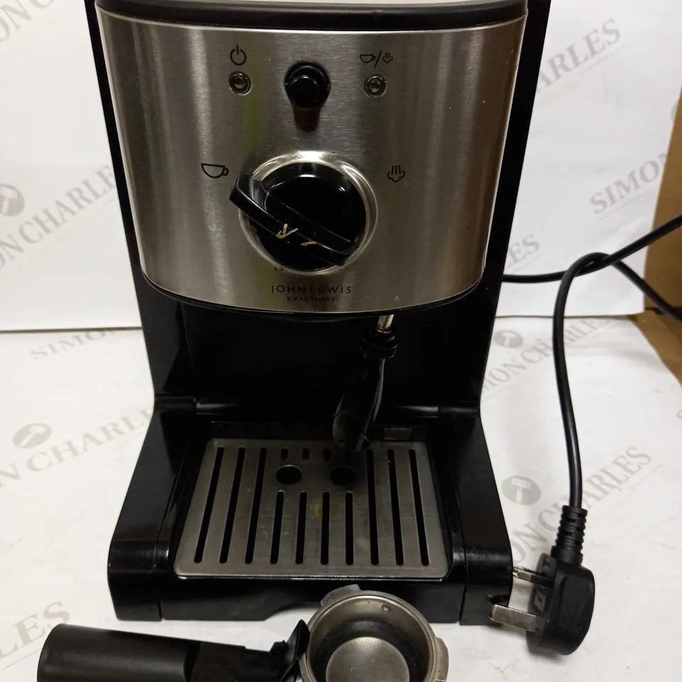 JOHN LEWIS PUMP ESPRESSO COFFEE MACHINE 