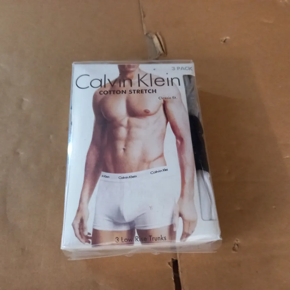 CALVIN KLEIN 3-PACK LOW RISE TRUNKS - L