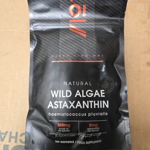 ALPHA ZERO ONE NATURAL WILD ALGAE ASTAXANTHIN DIETARY SUPPLEMENT – 180 SOFTGELS