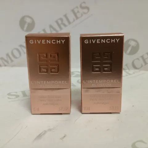 BOX OF 20 GIVENCHY L'INTEMPOREL BLOSSOM PEARLY GLOW LOTION 15ML