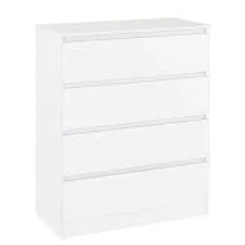 BOXED SECONIQUE MALVERN 4 DRAWER CHEST - WHITE (2 BOXES)