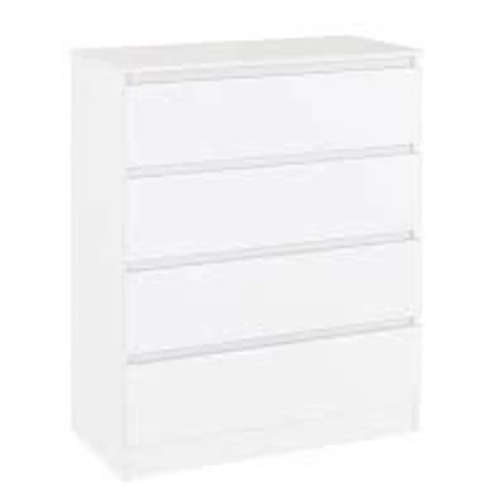 BOXED SECONIQUE MALVERN 4 DRAWER CHEST - WHITE (2 BOXES)