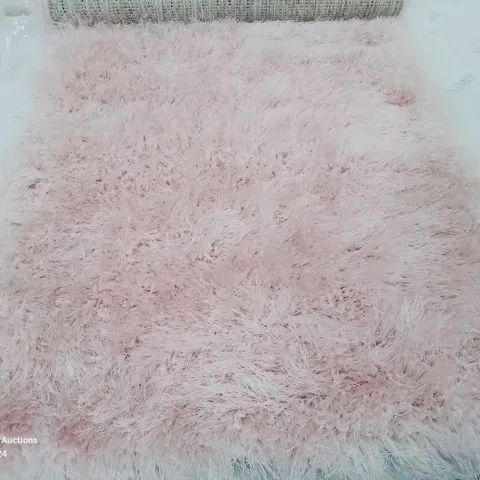 BRAND NEW PACO HOME 300 GLAMOUR PINK/ROSE 60X100CM SHAGGY RUG