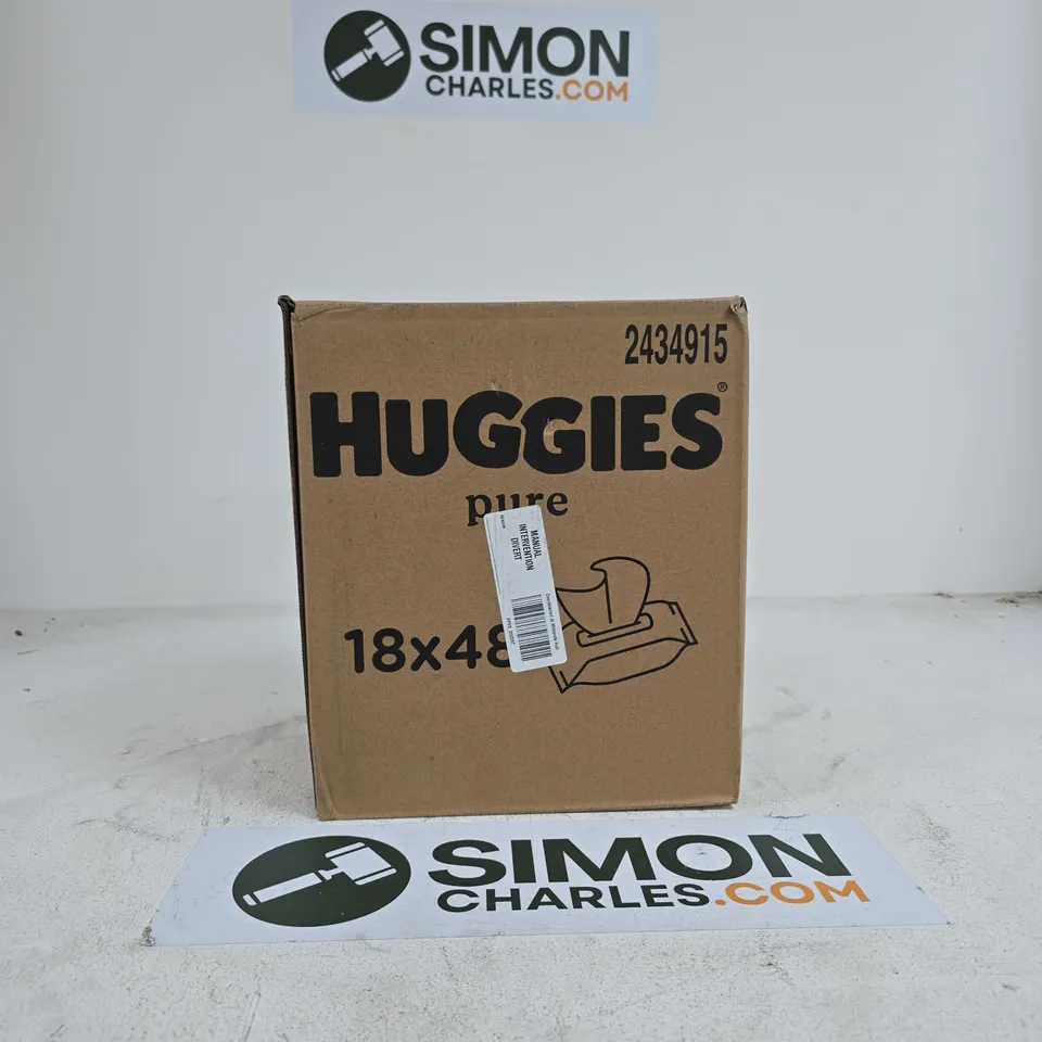 HUGGIES PURE WIPES 18 X 48 BOXED