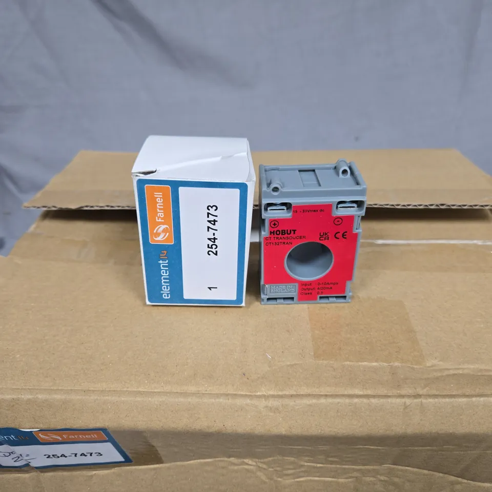 APPROXIMATELY 25 X HOBUT CT132TRAN TRANSDUCER MODULE – RED FRONT PANEL (254-7473) FARNELL/ELEMENT14