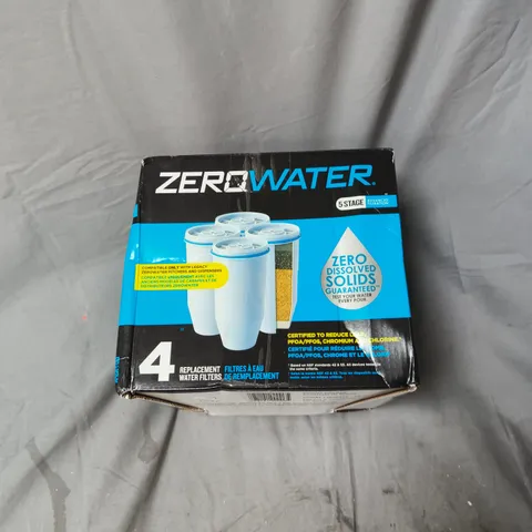 ZEROWATER REPLACEMENT WATER FILTERS – 4-PACK, 5-STAGE FILTRATION (BOXED)