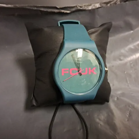 FCUK BLUE RUBBER STRAP WATCH 