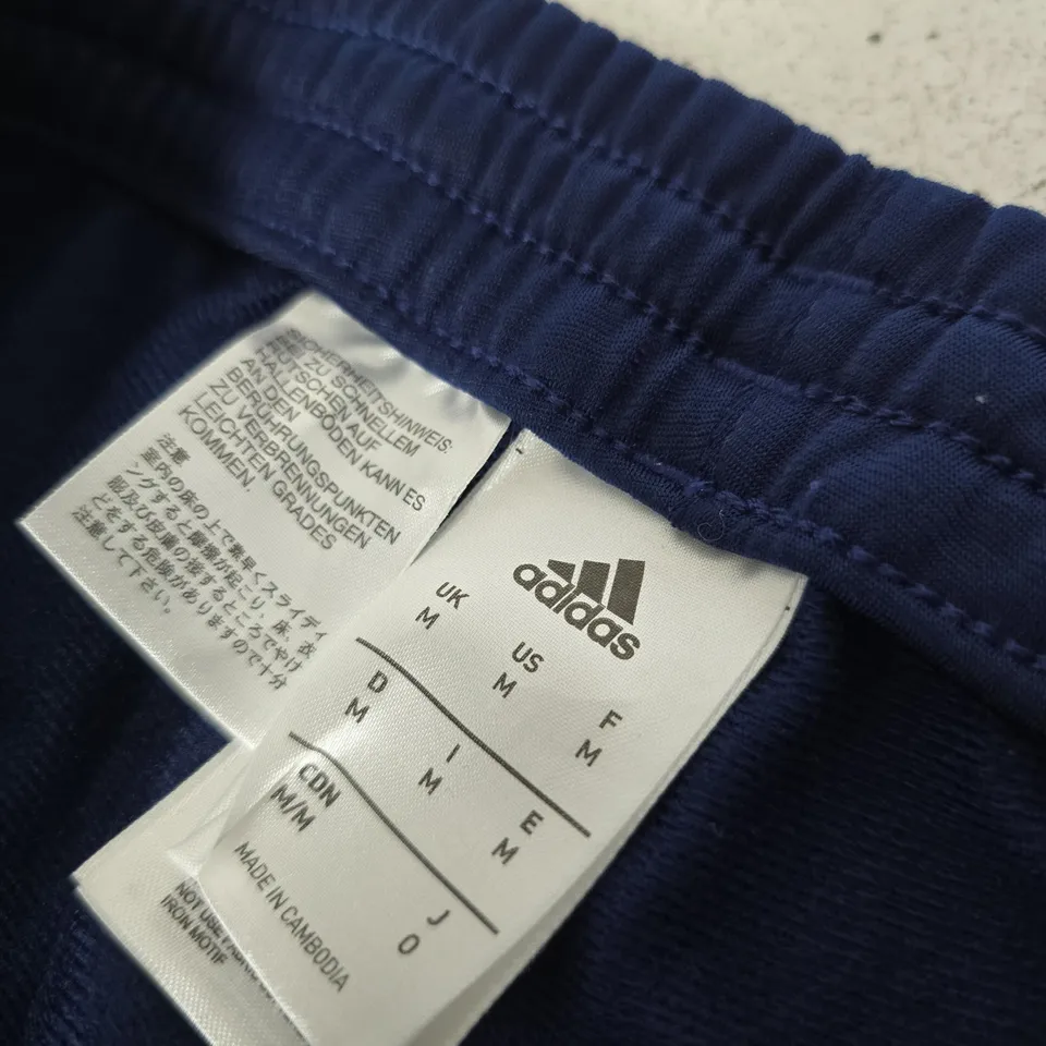 ADIDAS NAVY TRACK PANTS – MEN'S, UK M