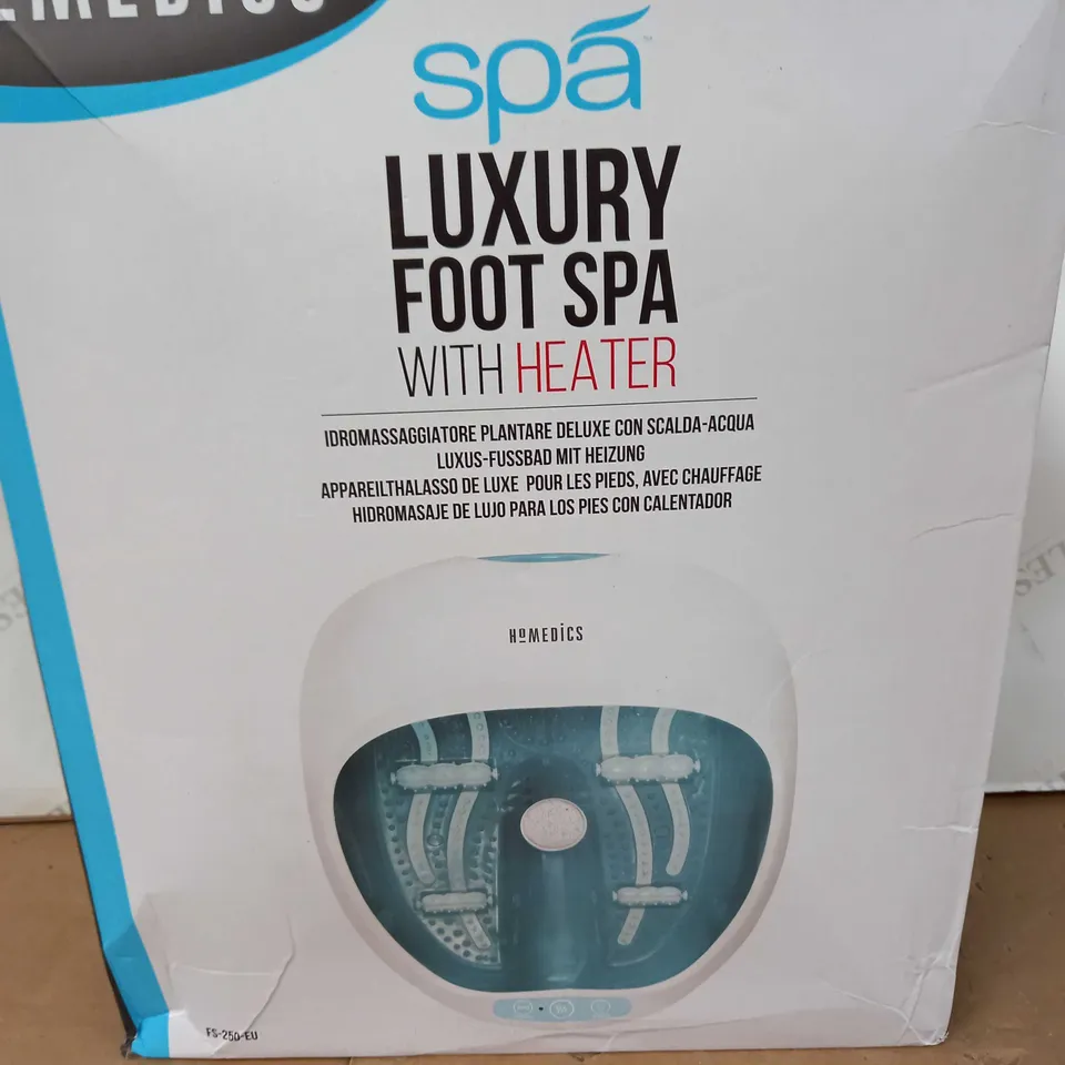 BOXED HOMEDICS SPA LUXURY FOOT SPA WITH HEATER