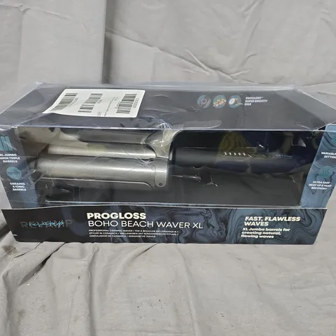 BOXED REVAMP PROGLOSS BOHO BEACH WAVER XL HAIR STYLING WAND