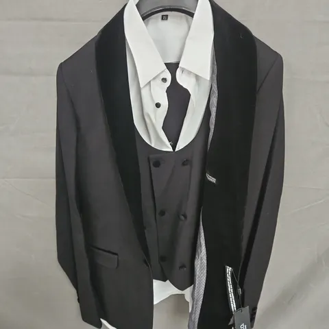 ROCO PREMIERE VALENTINO 3PCE SUIT WITH SHIRT IN BLACK SIZE 15YRS