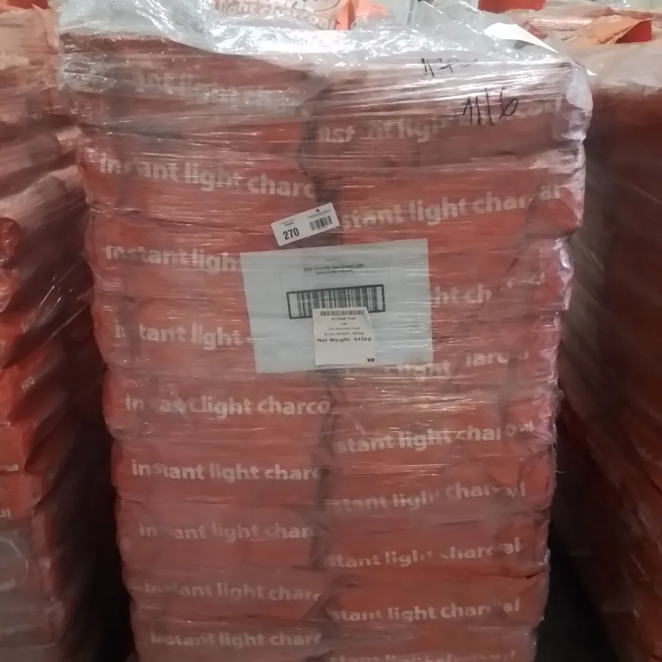 PALLET CONTAINING APPROXIMATELY 100 BRAND NEW 4 PACK INSTANT LIGHT CHARCOAL BAGS