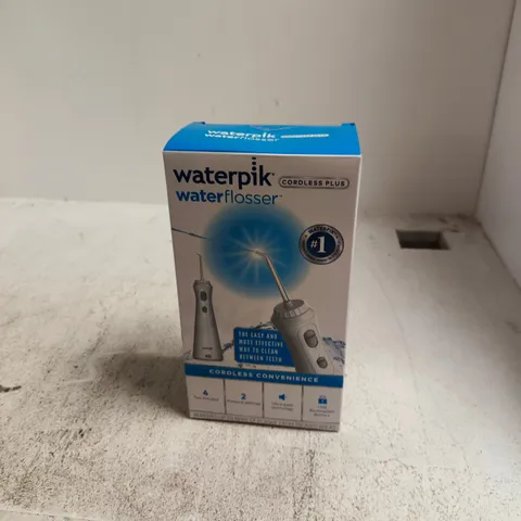 WATERPIK WATER FLOSSER CORDLESS PLUS – BOXED