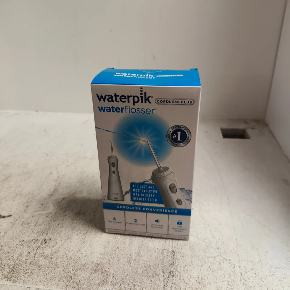 WATERPIK WATER FLOSSER CORDLESS PLUS – BOXED