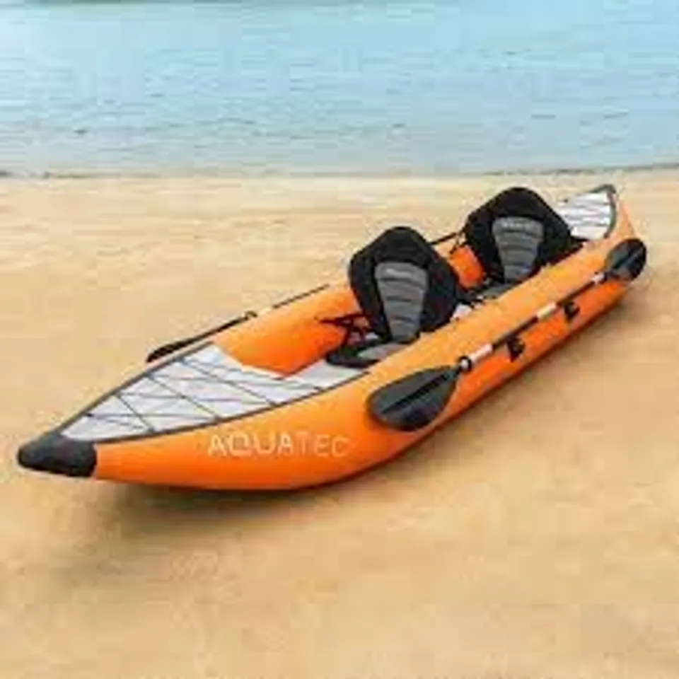 BOXED AQUATEC INFLATABLE HUDSON INFLATABLE KAYAK TANDEM 
