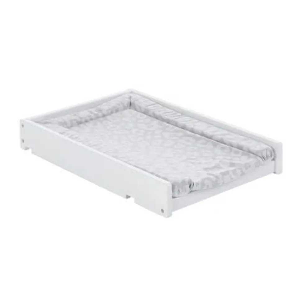 BOXED OBABY SPACE SAVER COT TOP CHANGER - WHITE (1 BOX)