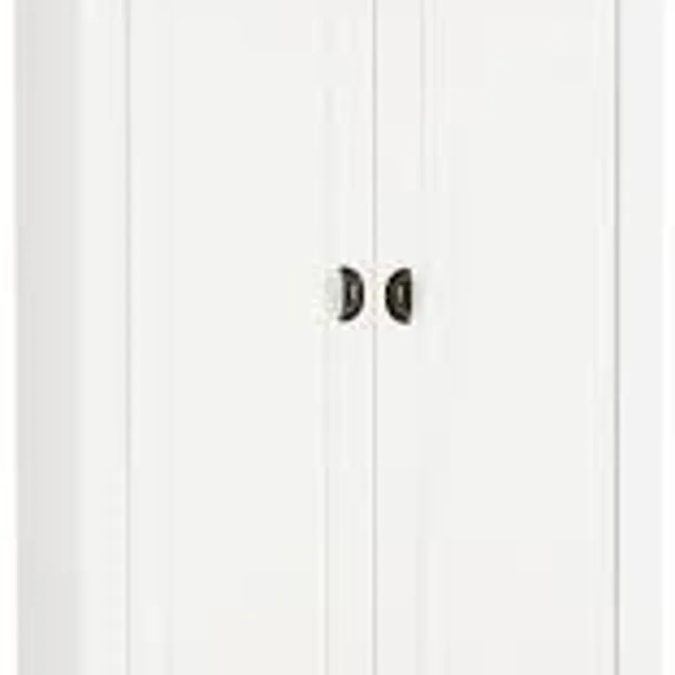 BOXED LUDLOW 2 DOOR WARDROBE, WHITE , INCOMPLETE BOX 1/2 , NO BOX 2