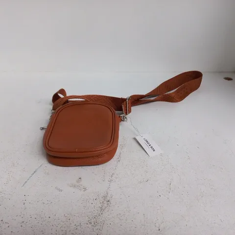 LONG AND SON BROWN LEATHER CROSSBODY BAG