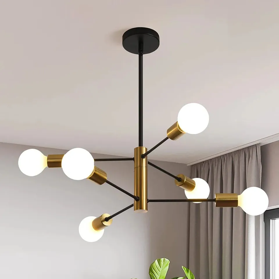 BOXED COBINA 6-LIGHT SPUTNIK CHANDELIER 