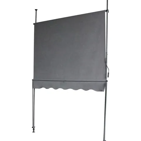 BOXED DAKOTA FIELDS 300CM W X 120CM D POLYESTER COVER RETRACTABLE PATIO AWNING