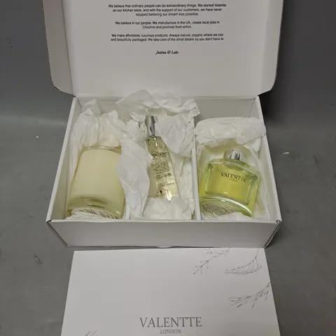 BOXED VALENTTE BERGAMONT AND LEMON GIFT BOX