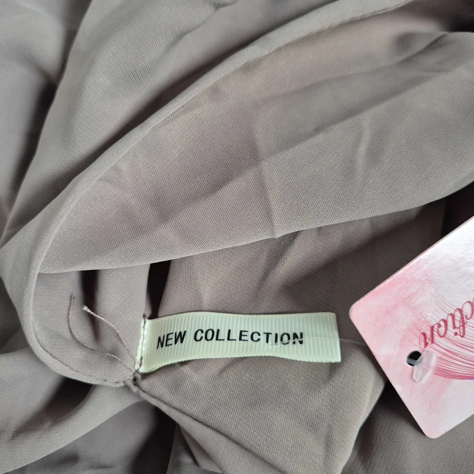 TAUPE DRAPED WOMEN'S TOP – NEW COLLECTION TAG