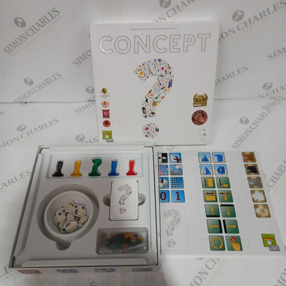 BOXED 'CONCEPT' BOARD GAME BY ALAIN RIVOLLET AND GAETAN BEAUJANNOT