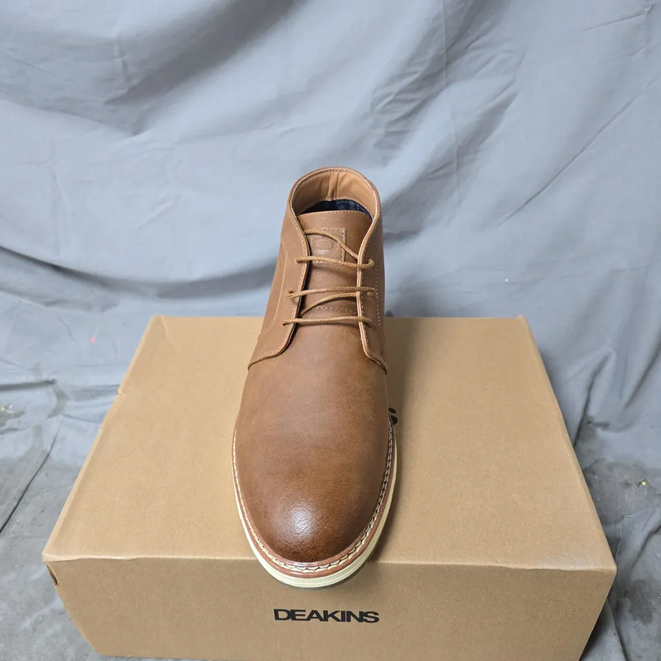 DEAKINS MEN'S BROWN LEATHER BOOTS UK 11