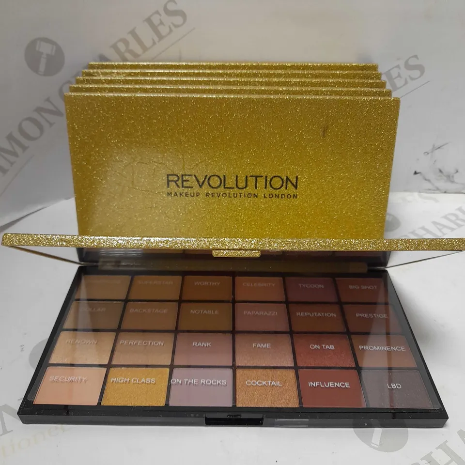 LOT OF 6 REVOLUTION LIFE ON THE DANCEFLOOR VIP EYESHADOW PALETTES 