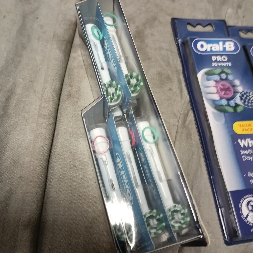LOT OF 3 ORAL-B ELECTRIC TOOTHBRUSH PACKS