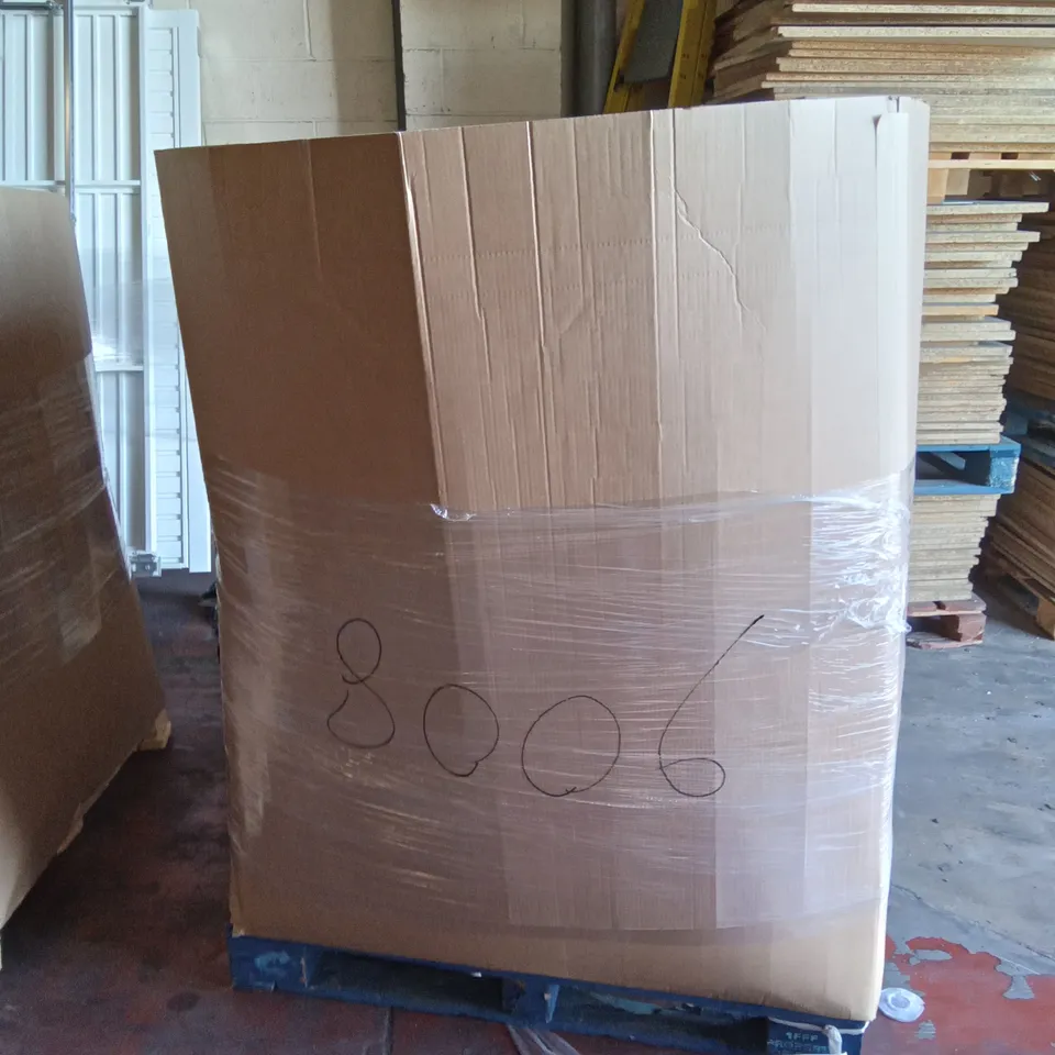 PALLET OF ASSORTED ITEMS INCLUDING TACK LIFE HOSE REEL, MARBURY MEMORY FOAM CONTOUR PILLOW, AMERIERGO FOOT REST, MEMORY FOAM CERVICAL PILLOW, BCOZZY NECK REST, ORTHOLOVE ENHANCED NIGHTS SLEEP