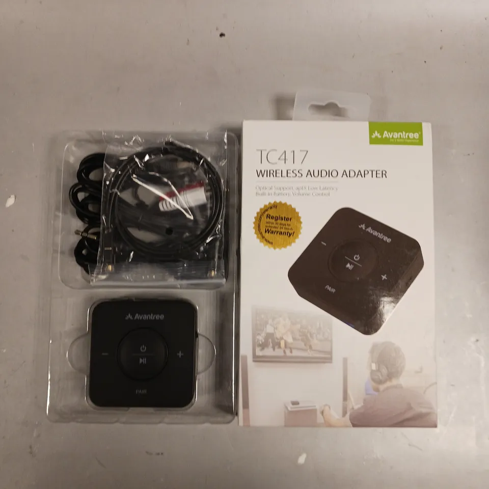BOXED AVANTREE TC417 WIRELESS AUDIO ADAPTER 