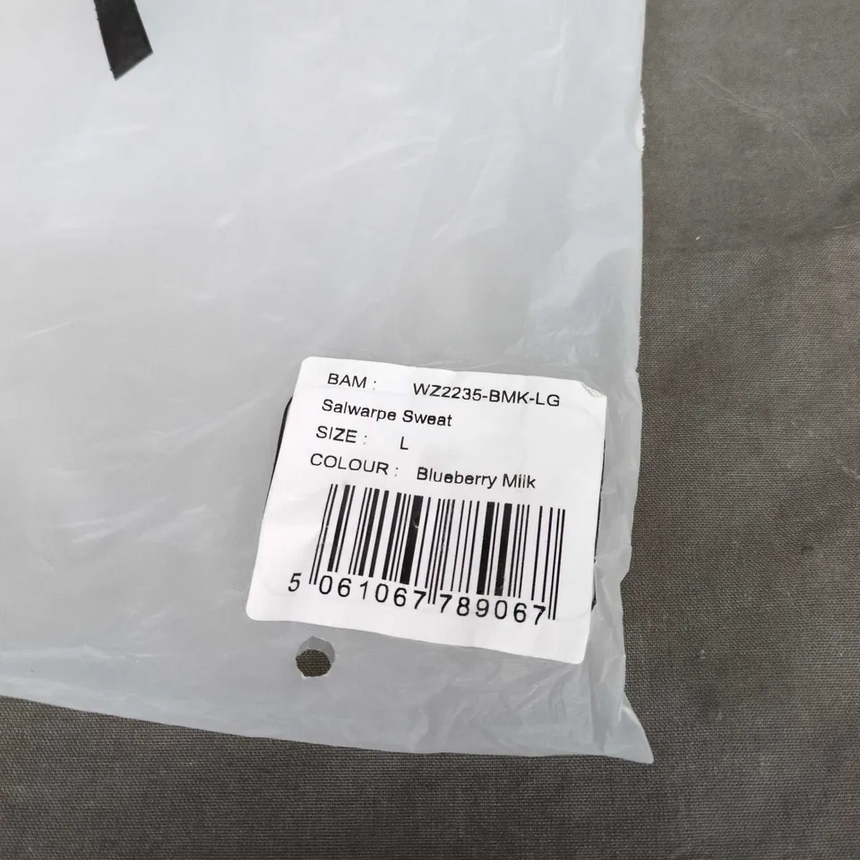 BAM SALWARPE SWEATSHIRT IN BLUEBERRY MILK SIZE L