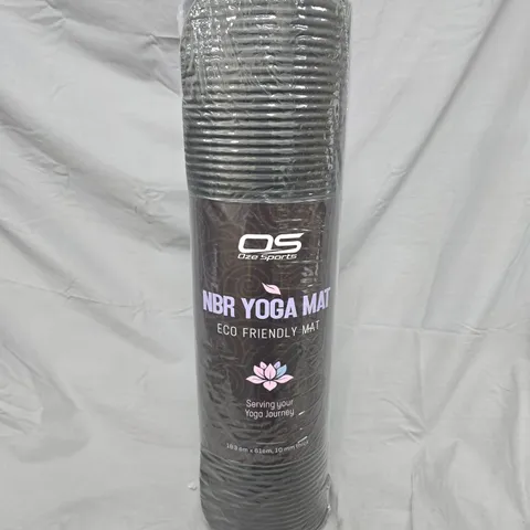 SEALED OZE SPORTS NBR YOGA MAT IN BLACK